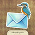 Ptáček Ledounek s poštou - nažehlovačka